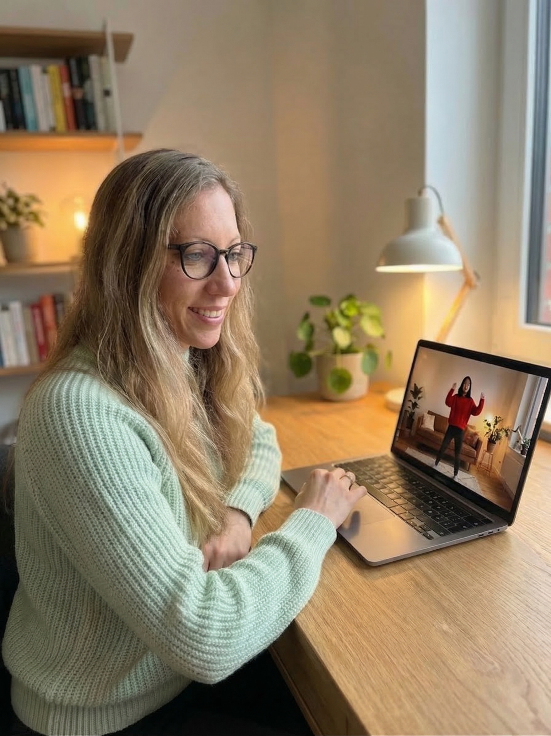 Katharina beim Unterrichten